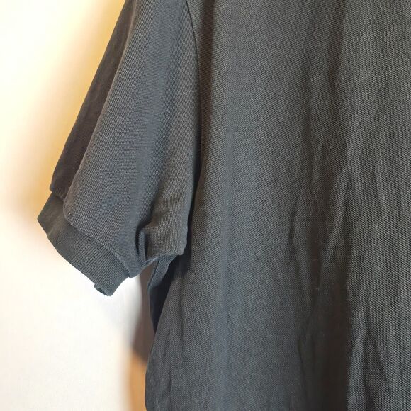 Polo Ralph Lauren Big Pony #3 Black Short Sleeve Rugby Shirt Custom Fit Large XL - Picture 14 of 16